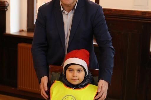 Przedszkolaki z życzeniami w Ratuszu