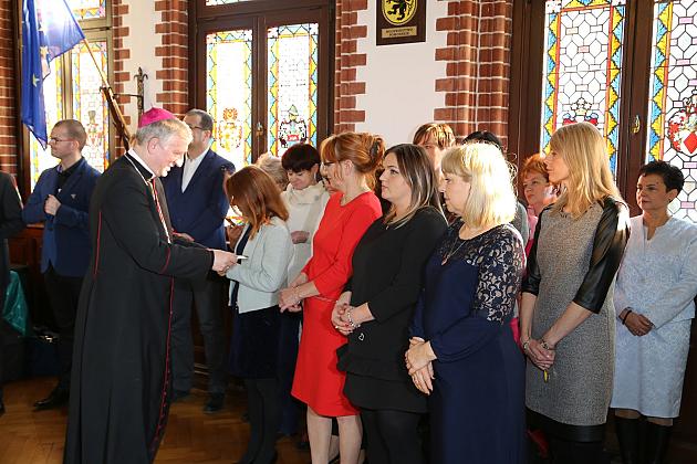 Biskup z wizytą duszpasterską w Ratuszu