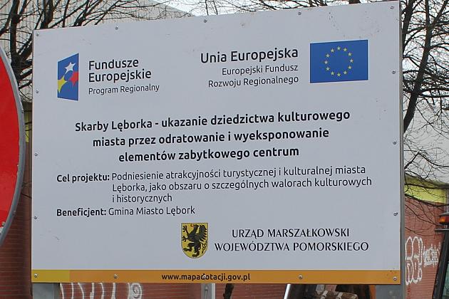 Wykopy na Waryńskiego w ramach projektu „Skarby Lęborka”