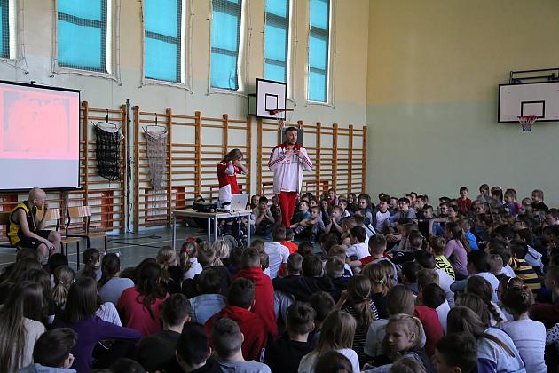 Wybitny siatkarz spotkał się z lęborskimi uczniami