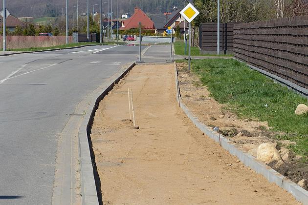 Budowa ścieżki rowerowej na ulicy Nadmorskiej