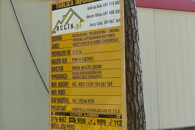 Przebudowa Wieży Ciśnień. Prace na poziomie parteru