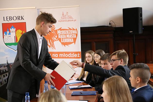 Uroczysta I Sesja III Kadencji Młodzieżowej Rady Miasta Lęborka