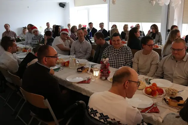 Życzenia świąteczne burmistrza dla uczestników Warsztatu Terapii Zajęciowej