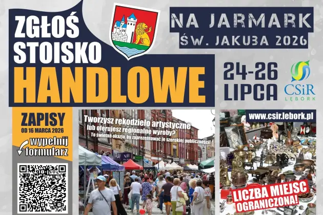 Jarmark św. Jakuba 2026 – nabór wystawców w Lęborku