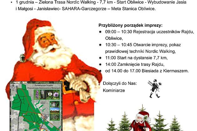 Mikołajkowy nordic walking w Obliwicach