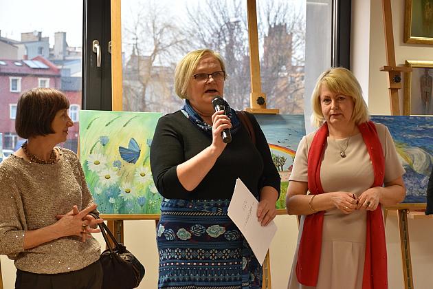 Malarki z Lęborskiego Uniwersytetu Trzeciego Wieku zaprezentowały swoje prace