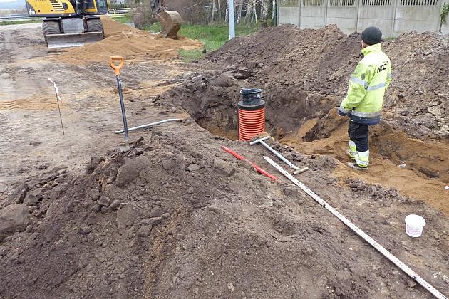 Roboty na ulicy Powstania Styczniowego