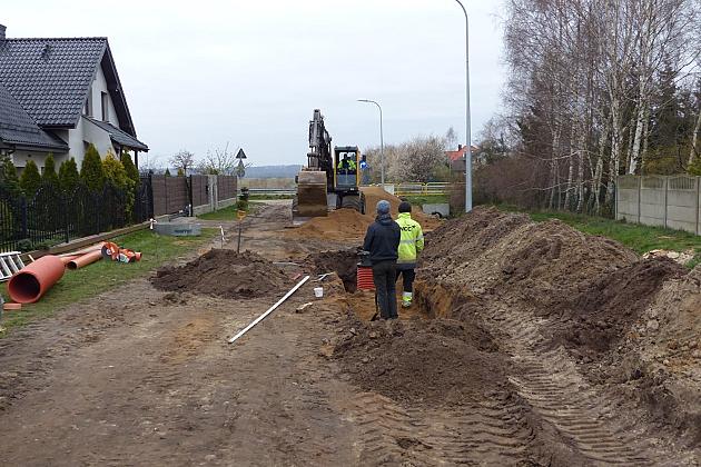 Roboty na ulicy Powstania Styczniowego