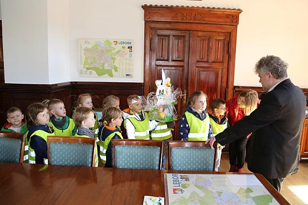 Z świąteczną wizytą w ratuszu