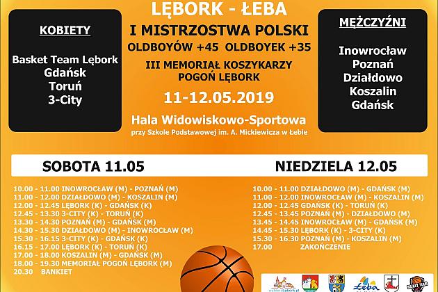 Mistrzostwa Polski Oldboyek i Oldboyów. III Memoriał Koszykarzy Pogoni Lębork