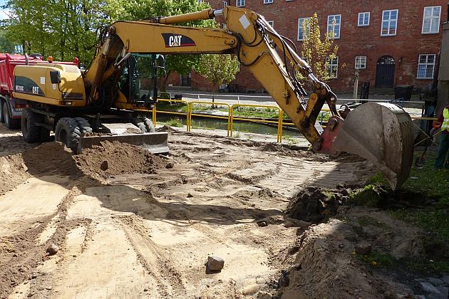 Długosza i Gdańska otwarte. Wykopy na Przyzamcze