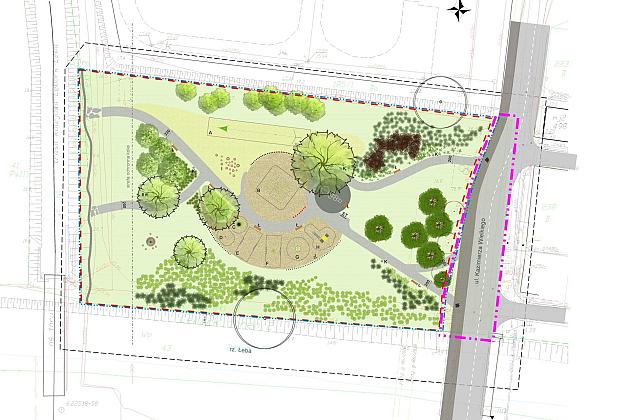 Zielono i rekreacyjnie przy Kazimierza Wielkiego