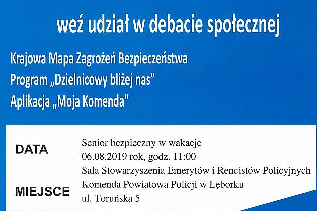 Policyjna debata dla seniorów