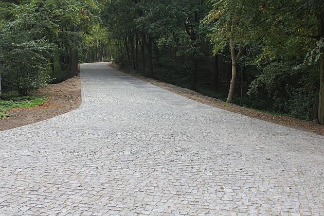 Ulica Piękna z nową nawierzchnią