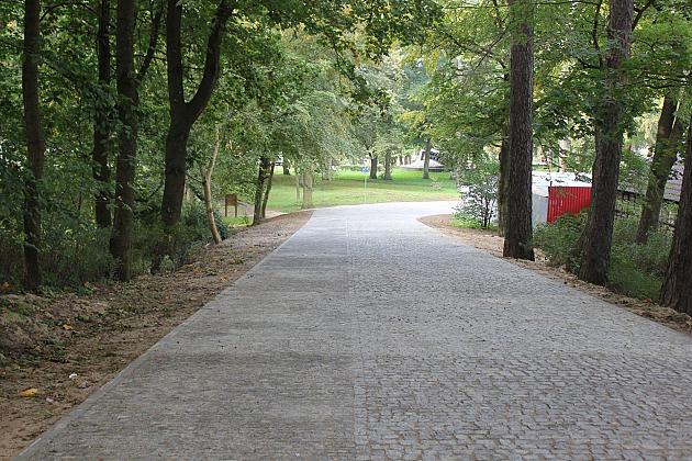 Ulica Piękna z nową nawierzchnią