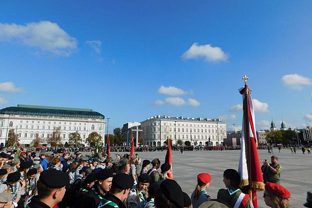 Lęborscy harcerze na 80. rocznicy powstania Szarych Szeregów