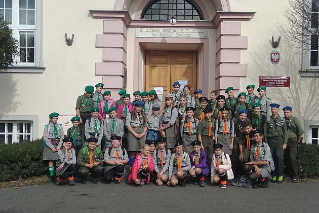 Lęborscy harcerze na 80. rocznicy powstania Szarych Szeregów