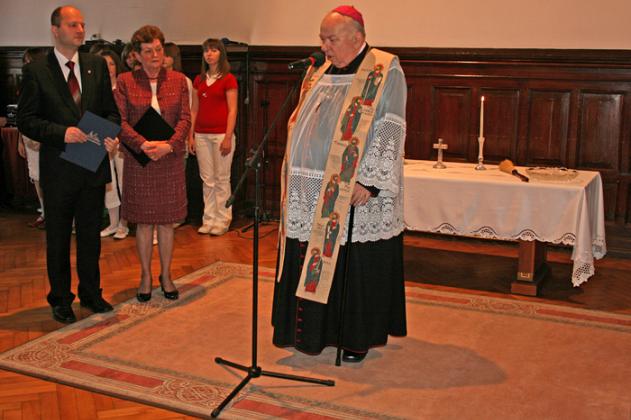 Ksiądz Biskup kolędował w ratuszu 