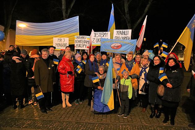 Lębork solidarny z Ukrainą