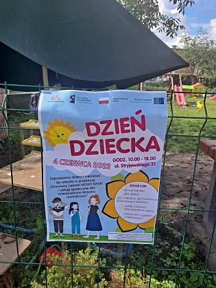 Piknik dla dzieci w rewitalizowanym obszarze