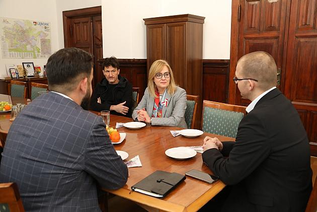 Europoseł Magdalena Adamowicz spotkała się z burmistrzem i starostą