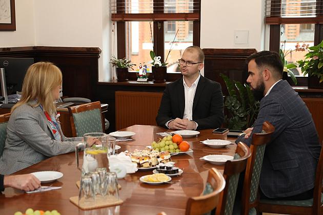 Europoseł Magdalena Adamowicz spotkała się z burmistrzem i starostą