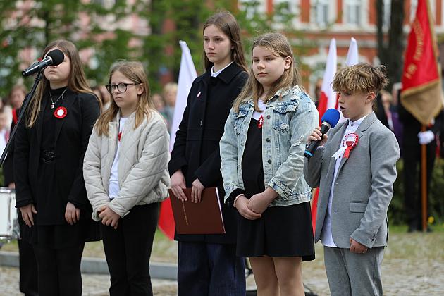 Lęborczanie uroczyście świętowali 234. rocznicę uchwalenia Konstytucji 3 Maja