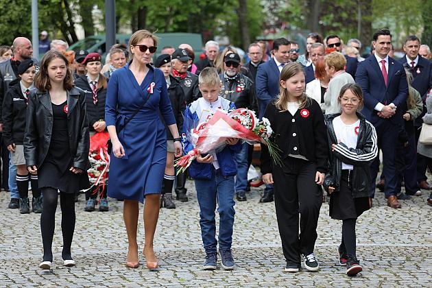 Lęborczanie uroczyście świętowali 234. rocznicę uchwalenia Konstytucji 3 Maja