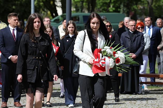 Lęborczanie uroczyście świętowali 234. rocznicę uchwalenia Konstytucji 3 Maja