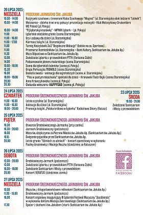 Premierowo! Program Jarmarku św. Jakuba 2025 już dostępny!