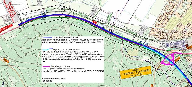 Zmiany w organizacji ruchu w związku z budową drogi ekspresowej S6