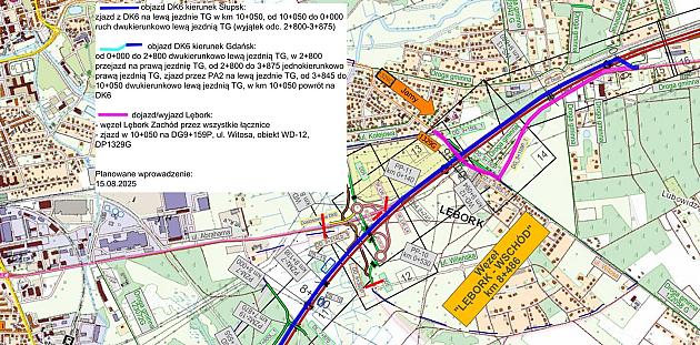 Zmiany w organizacji ruchu w związku z budową drogi ekspresowej S6
