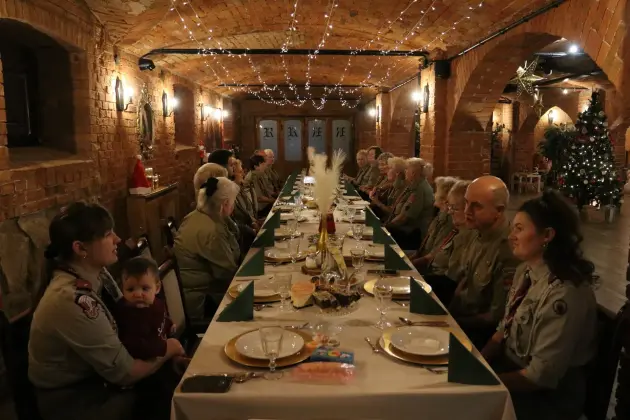 Harcerski Krąg Seniorów „Dęby” na spotkaniu opłatkowym