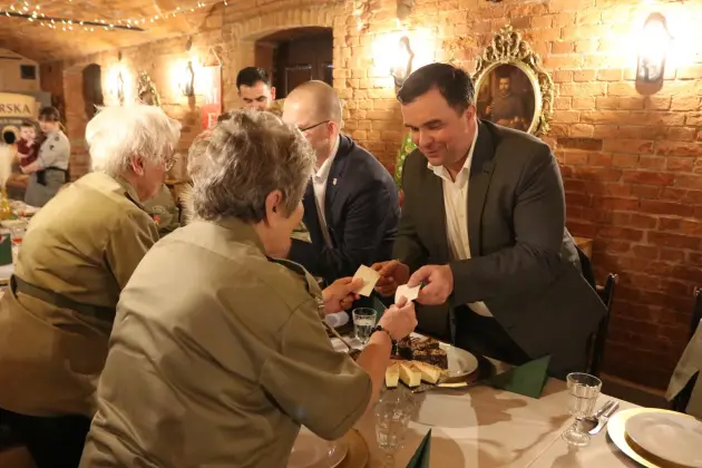 Harcerski Krąg Seniorów „Dęby” na spotkaniu opłatkowym