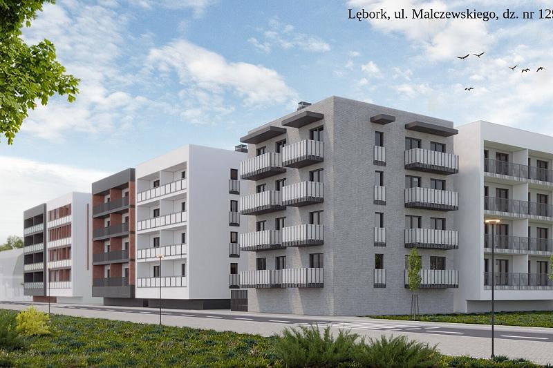 Budynek przy ul. Malczewskiego (projekt)