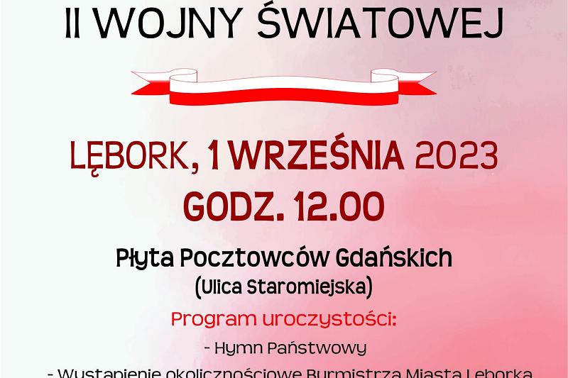 Uroczystości upamiętniające 84. rocznicę wybuchu II wojny światowej w Lęborku