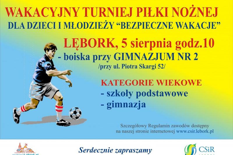 Piłkarski turniej dla uczniów szkół podstawowych i gimnazjalnych