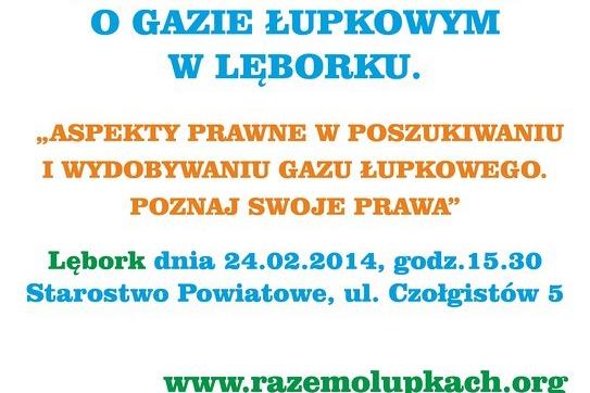 V spotkanie w sprawie łupków