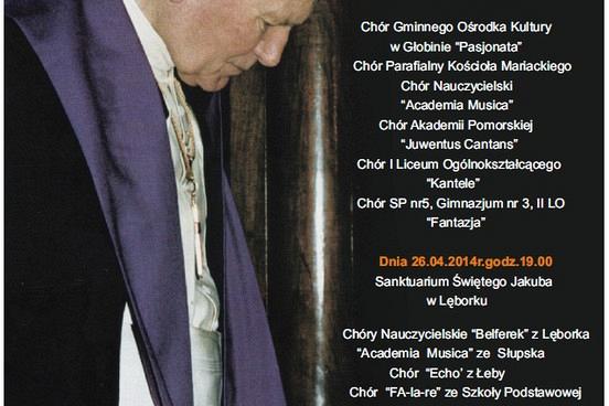 Koncerty chórów dla uczczenia kanonizacji Jana Pawła II