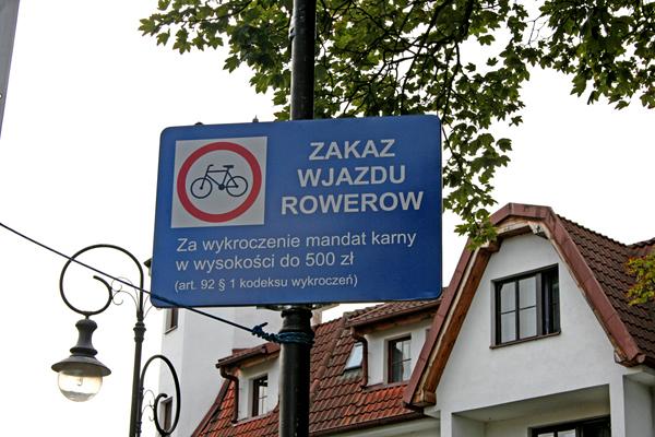 Na Staromiejskiej - bezpieczniej bez rowerów